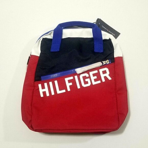 Tommy Hilfiger Lunch Backpack Small Block Canvas Size 8" X‎ 11" - Picture 1 of 9